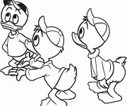 Coloriage et dessins gratuit Les trois petits Duck à imprimer