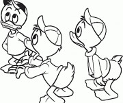 Coloriage Les trois petits Duck