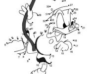 Coloriage Oncle Picsou point a point