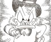 Coloriage Picsou Oncle Sam
