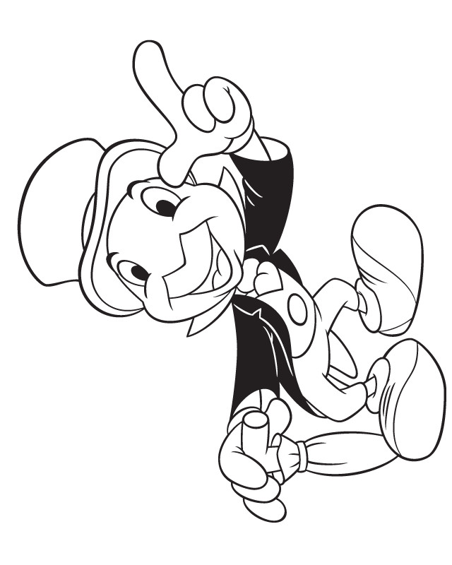 Coloriage et dessins gratuits Jiminy de Pinocchio à imprimer