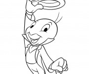 Coloriage Le Cricket de Pinocchio