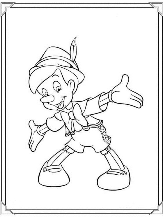 Coloriage et dessins gratuits Pinocchio 58 à imprimer