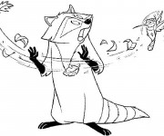 Coloriage Meeko et Flit