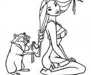 Coloriage Pocahontas 19