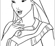 Coloriage Pocahontas 36