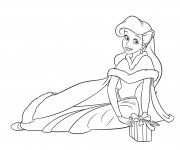 Coloriage et dessins gratuit La ravissante Princesse Ariel à imprimer