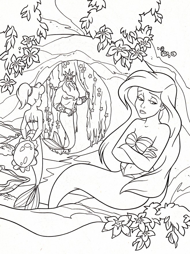 Coloriage Princesse Ariel 28 gratuit à imprimer en ligne princesse ariel 28 3165