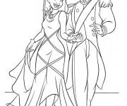 Coloriage Couple Disney
