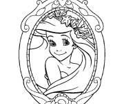Coloriage Image de princesse Ariel
