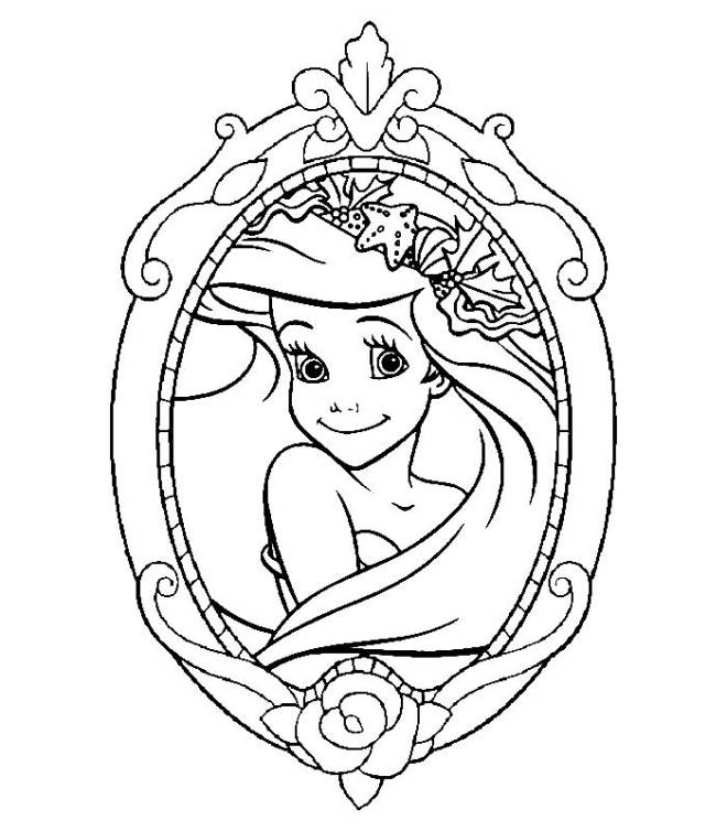 Coloriage et dessins gratuits Image de princesse Ariel à imprimer