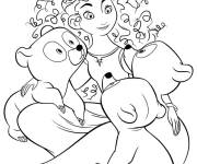 Coloriage La princesse de Disney Merida