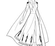 Coloriage La princesse Disney Elsa