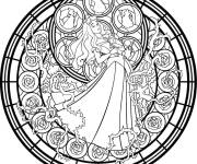 Coloriage Mandala Disney Princesse Belle