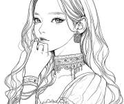 Coloriage Princesse Disney Anime