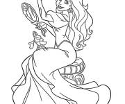 Coloriage Princesse Disney Ariel