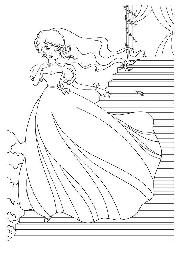 Coloriage et dessins gratuits Princesse Disney Cendrillon à imprimer