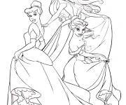Coloriage Princesses de Disney élégantes