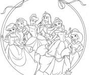 Coloriage Princesses Disney à télécharger