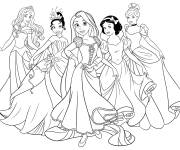 Coloriage Princesses Disney en ligne