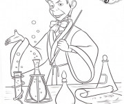 Coloriage Cédric le magicien dans princesse Sofia