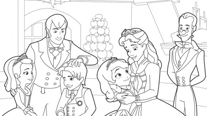 Coloriage De Princesse Sofia A Imprimer