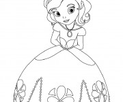 Coloriage Princesse Sofia facile