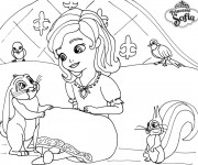 Coloriage et dessins gratuit Princesse Sofia, il était une fois une princesse à imprimer