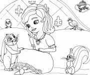 Coloriage Princesse Sofia, il était une fois une princesse