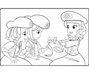 Coloriage et dessins gratuit Princesse Sofia scout un jour, scout toujours à imprimer