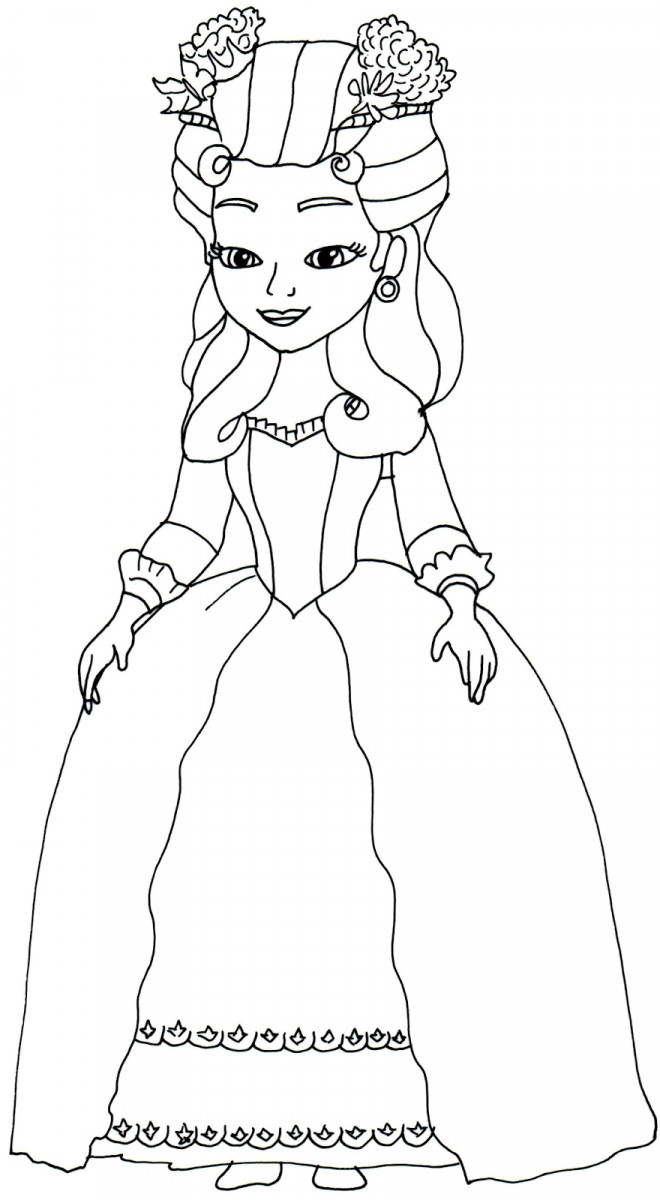 Autres coloriages Princesse Sofia gratuits   imprimer