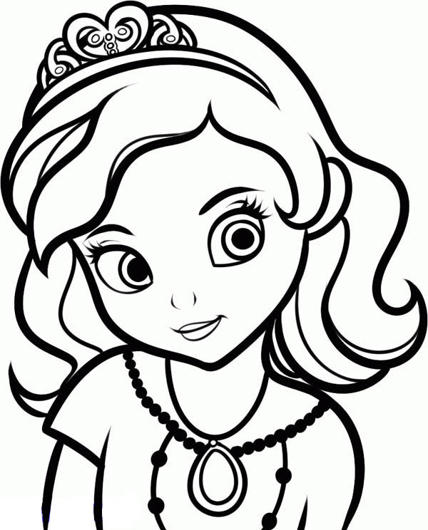 Coloriage et dessins gratuits Sofia la nouvelle princesse et héroïne de Disney à imprimer