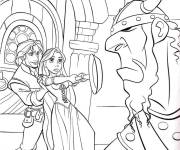 Coloriage Flynn et Raiponce