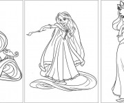 Coloriage La belle Raiponce
