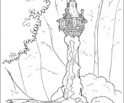 Coloriage La maison de Raiponce