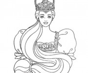 Coloriage La princesse Raiponce