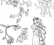 Coloriage Les aventures de Raiponce