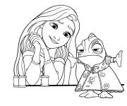 Coloriage Pascal en robe