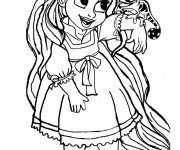 Coloriage Petite Raiponce