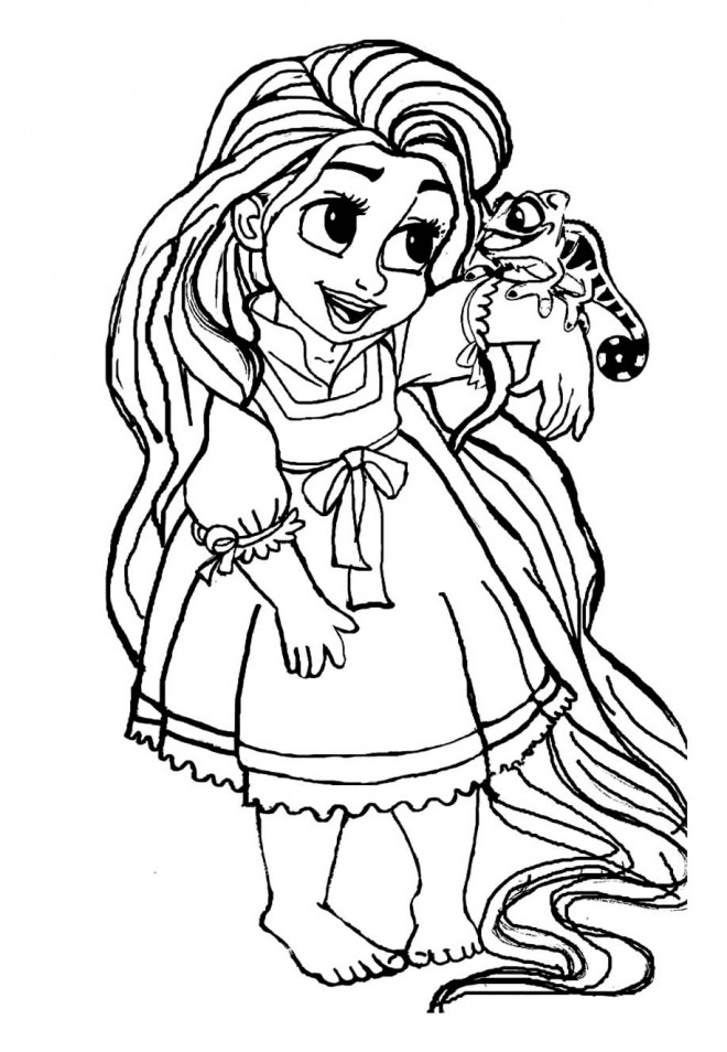Coloriage En Ligne Princesse Raiponce