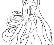 Coloriage Raiponce adulte