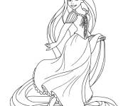 Coloriage Raiponce pour fille