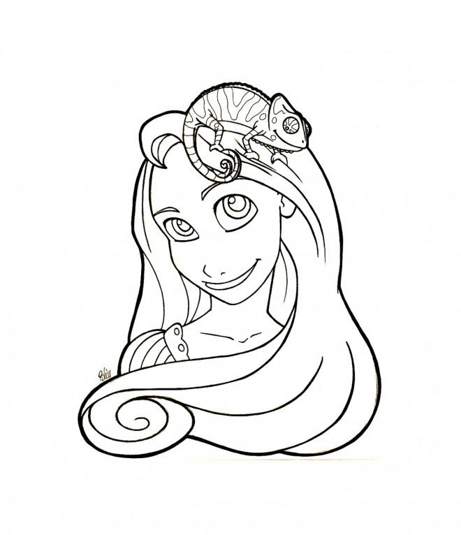 Coloriage Raiponce gratuit à imprimer liste 20 à 40