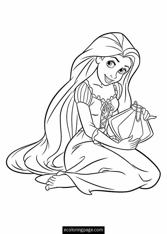 Coloriage Gratuit Raiponce Disney