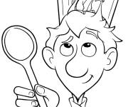 Coloriage Alfredo Linguini et Remy