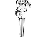 Coloriage Anton Ego facile