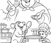 Coloriage Gusteau guide R&eacute;my