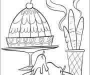 Coloriage Menu cuisin&eacute; par Remy