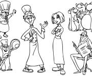 Coloriage et dessins gratuit Personnages principaux de Ratatouille à imprimer