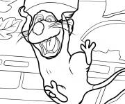 Coloriage Ratatouille court avec du fromage